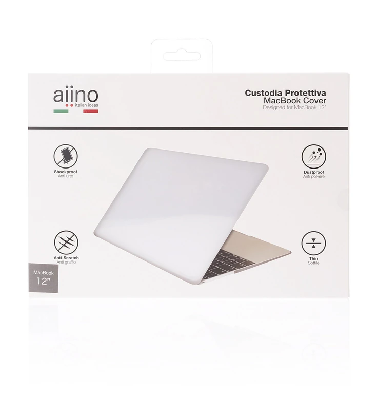 aiino - Glossy Case Compatible for MacBook 12, Model A1534 - Transparent - Image 1