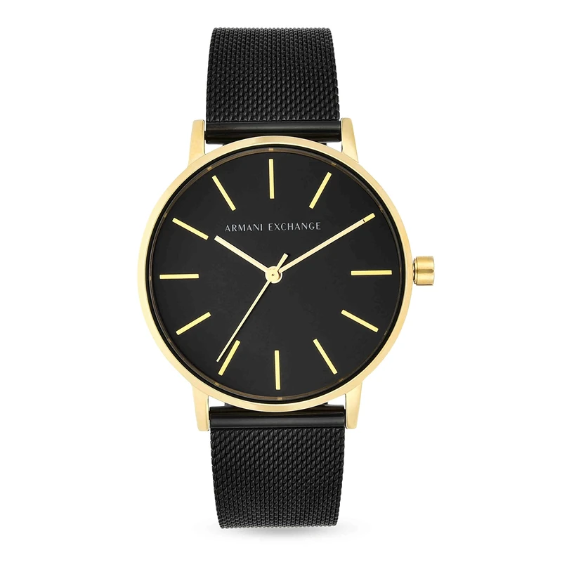 Armani Exchange Watch For Women, Quartz Movement and 36mm Case Size with Stainless steel, Leather or Silicone strap