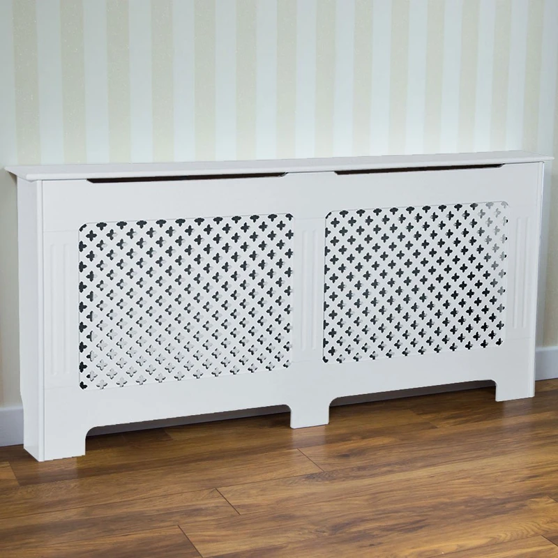 Vida Designs Oxford Large White Heating Radiator Coat
