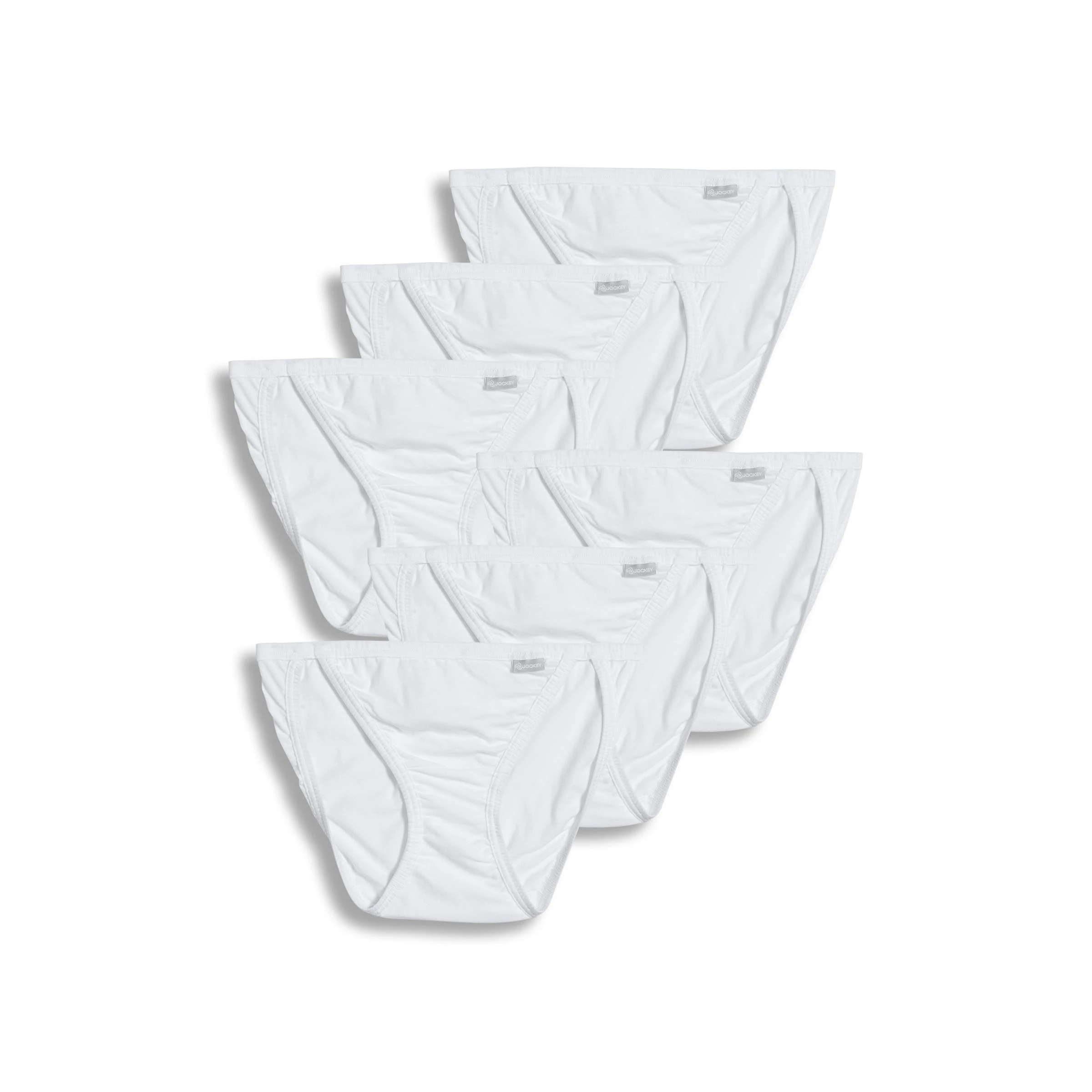 Jockey Women's Underwear Elance String Bikini - 6 Pack - White -