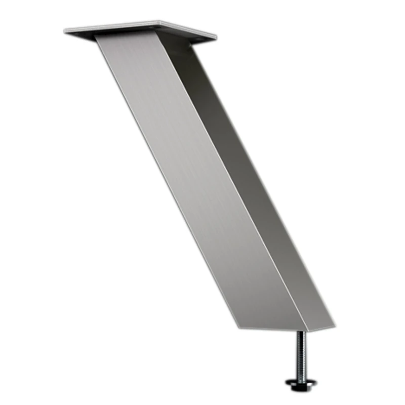 EBB Capri Bar Console Slanted 60° 50 x 50 mm Aluminium Silver Height 170 mm Pack of 1