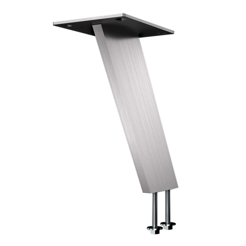 EBB 20.038.15 Corfu Korfu bar Console Angled 60°, 60 x 10 mm, Brushed Stainless Steel, Height: 170 mm, Pack of 1, stainlesssteel