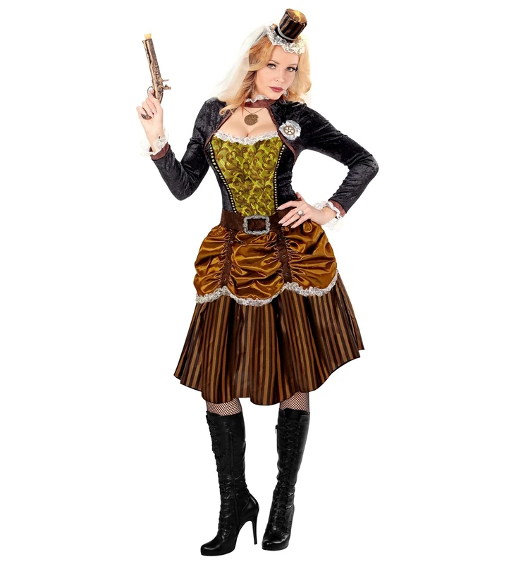 Widmann Steampunk Girl Fancy Dress Costume - Women's Set