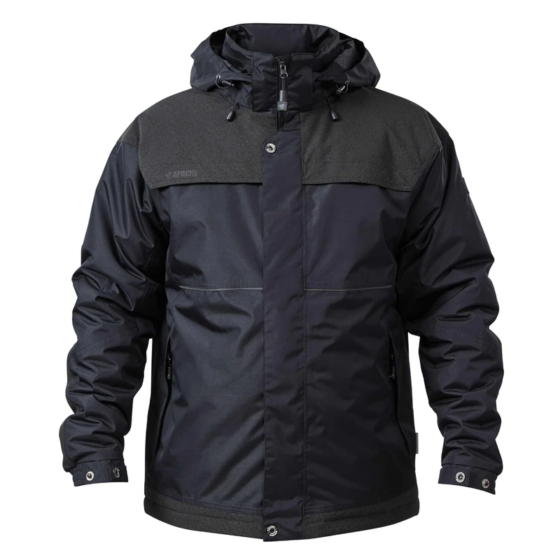Apache ATS Waterproof Workwear Padded Jacket | Black Size XXL (52inch) | Durable Material Panels | Multi Pocket Features | Removable Strom Hood - Image 1