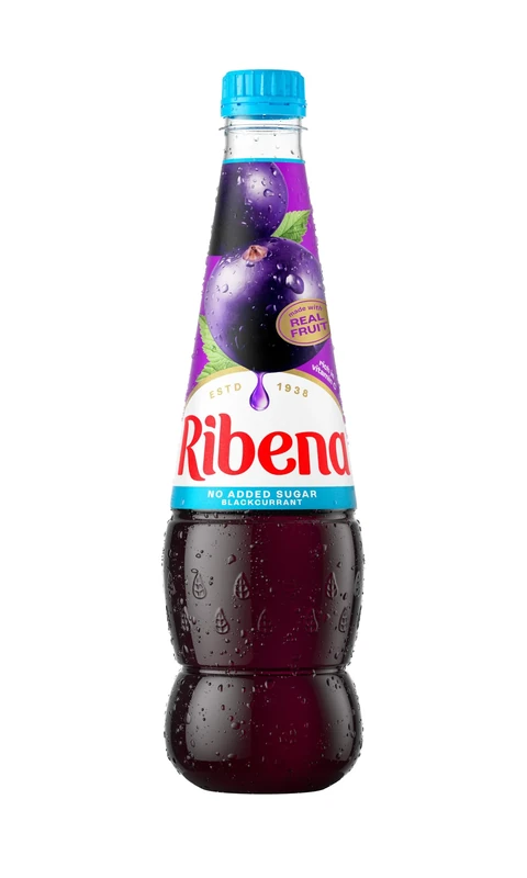 Ribena Blackcurrant Squash No Added Sugar 850ml – Real British Blackcurrants | Rich in Vitamin C | No Artificial Colours or Flavours | 100% Recycled Plastic Bottle