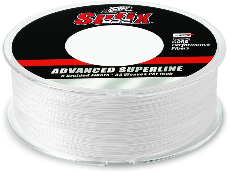 Sufix 832 Braid 30 lb Ghost 660-230GH: 832 Braid 30 lb Ghost, one size