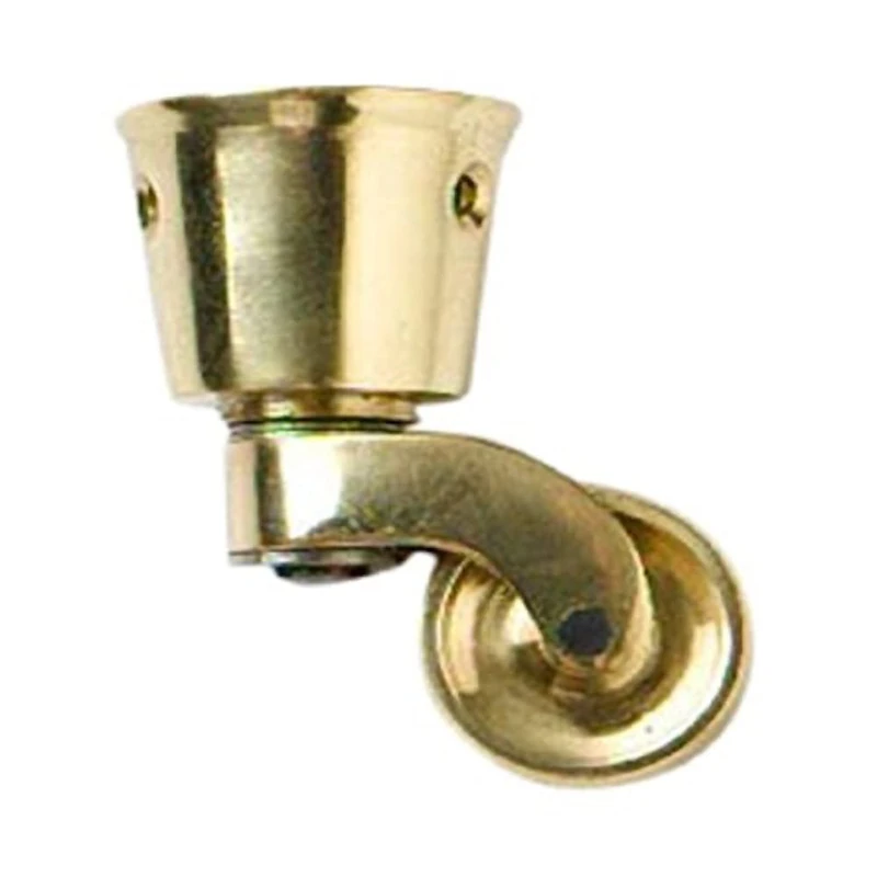 Merriway® BH05123 (4 Pcs) Brass Castor Wheel Cup - Pack of 4 Pieces - Image 1