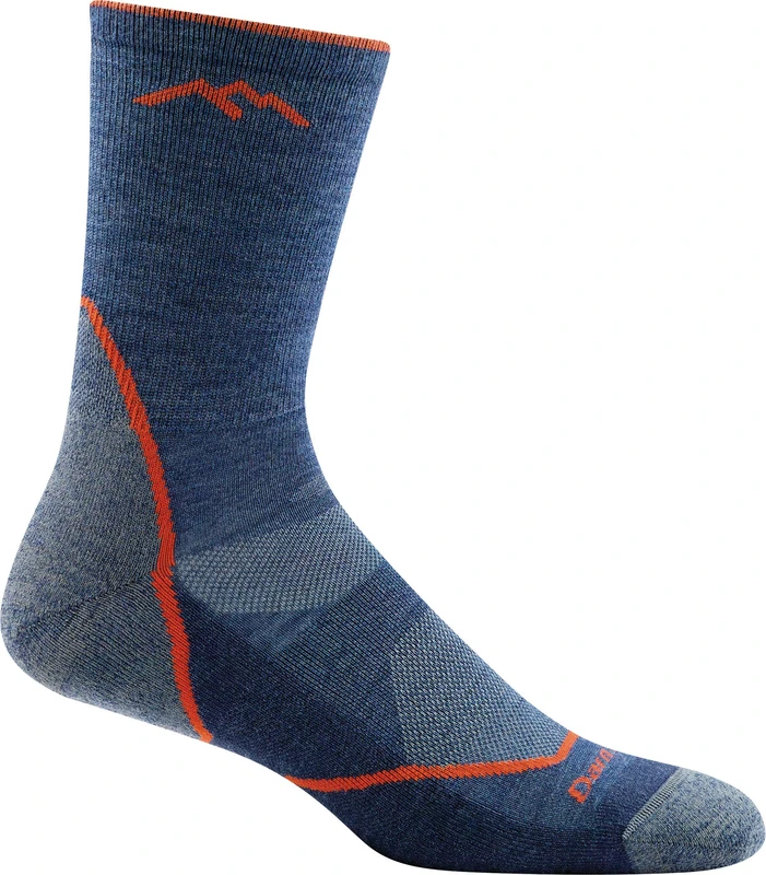 Darn Tough 1466 Men's Merino Wool Micro Crew Hiker Sock With Cushion - Denim, X-Large