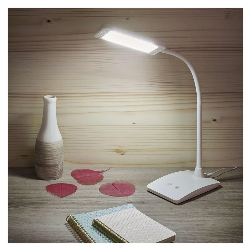 EMOS Eddy LED Table Lamp - White Metal - 360 lm