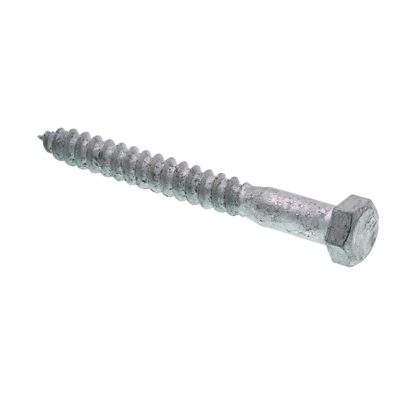 Prime-Line Products 9056353 Lag Screw Bolt, Hex Head, 3/8 in X 3-1/2 in, Galvanized Steel, Pack of 50