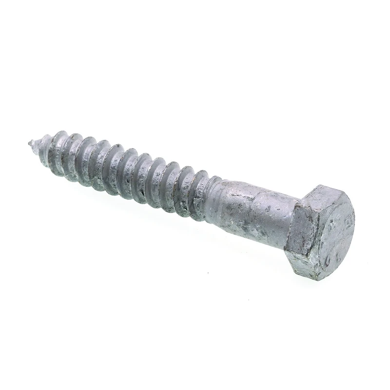 Prime-Line Products 9057455 Lag Screw Bolt, Hex Head, 5/8 in X 4 in, Galvanized Steel, Pack of 25