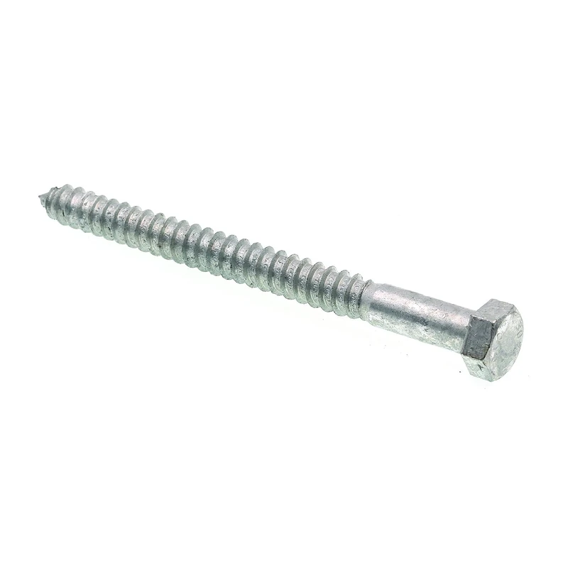 Prime-Line Products 9057168 Lag Screw Bolt, Hex Head, 1/2 in X 6 in, Galvanized Steel, Pack of 15