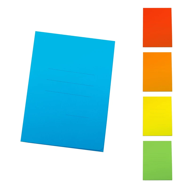 Blasetti Pack of 25 Folders 3 Flaps in Cardboard 24.5 x 33.5 cm Assorted Colours