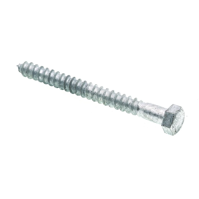 Prime-Line 9056410 Lag Screw Bolt, Hex Head, 3/8 in X 4 in, Galvanized Steel, Pack of 50