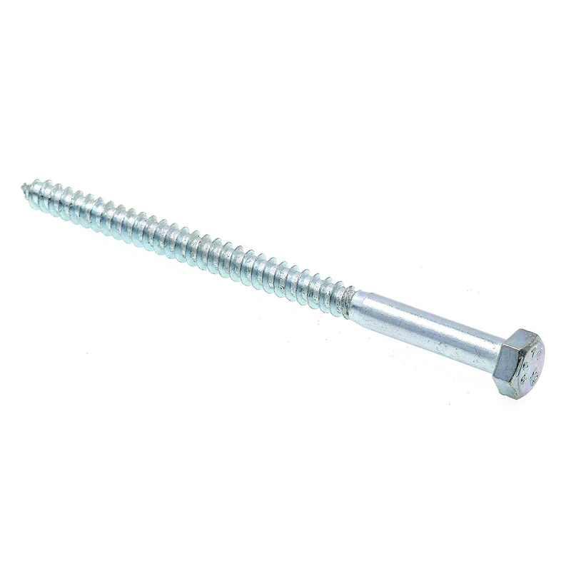 Prime-Line 9055916 Lag Screw Bolt, Hex Head, 5/16 in X 5 in, Zinc Plated Steel, Pack of 50