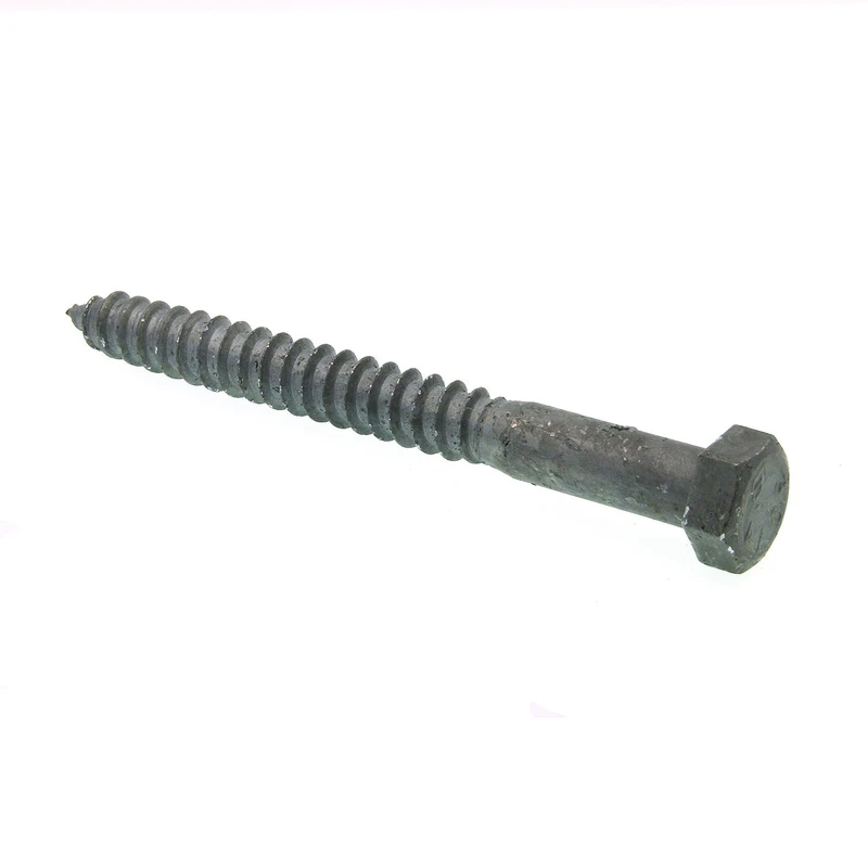 Prime-Line Products 9057073 Lag Screw Bolt, Hex Head, 1/2 in X 5 in, Galvanized Steel, Pack of 25