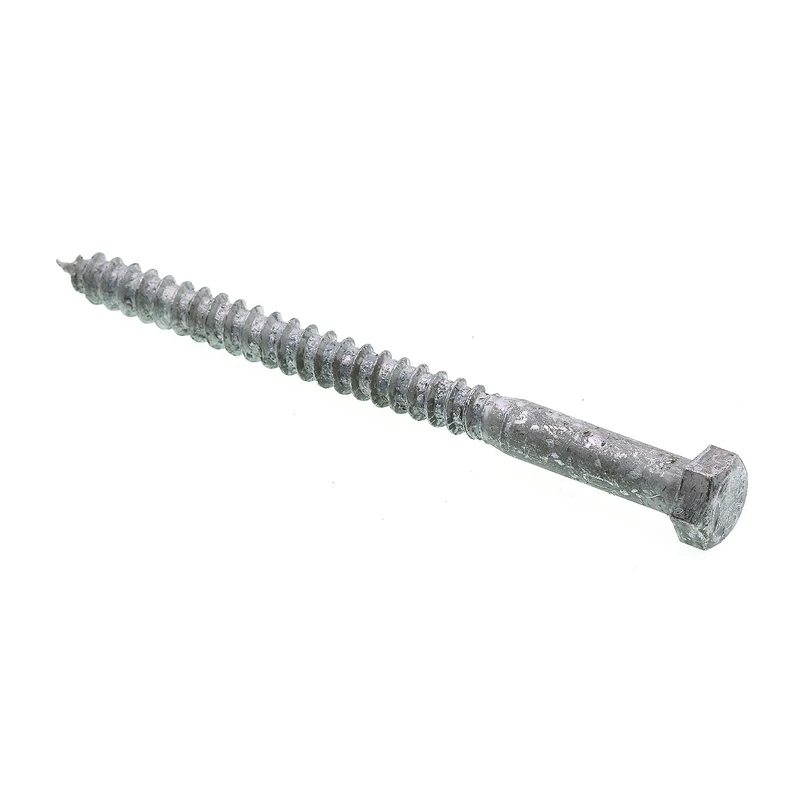 Prime-Line Products 9056505 Lag Screw Bolt, Hex Head, 3/8 in X 5 in, Galvanized Steel, Pack of 50 - Image 1