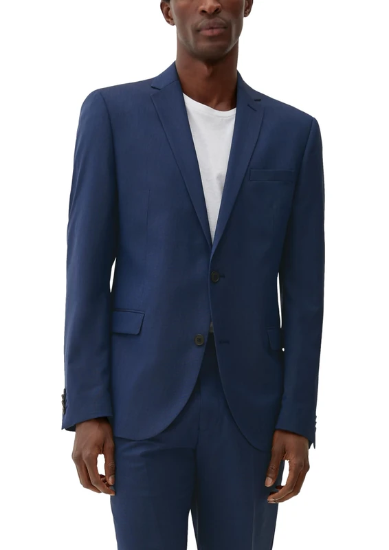 s.Oliver BLACK LABEL Men's 02899544423 Suit Jacket, Blue Dots, 30