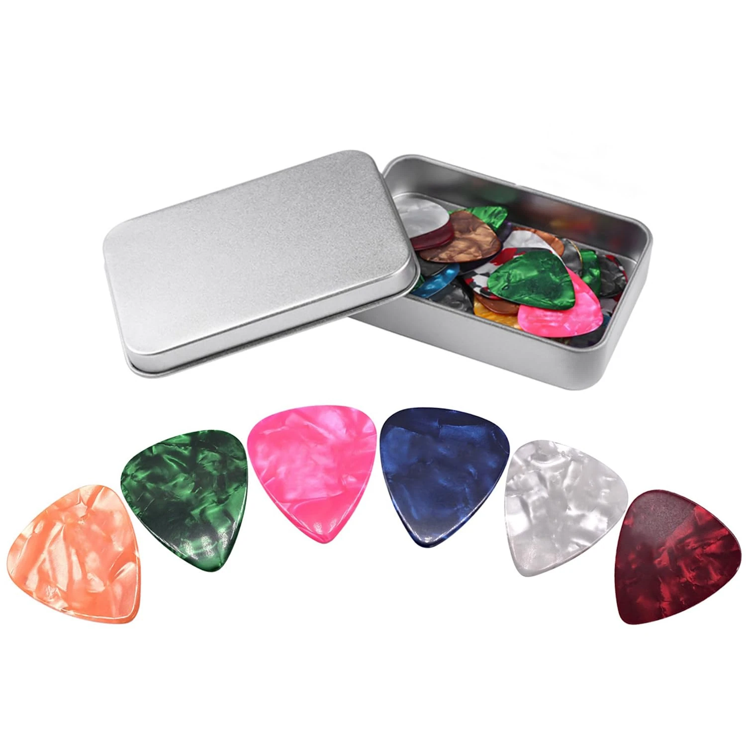 Guitar Picks 32pcs, PPpanda Guitar Plectrums For Your Electric, Acoustic, or Bass Guitar 0.46 0.71 0.96 1.2mm
