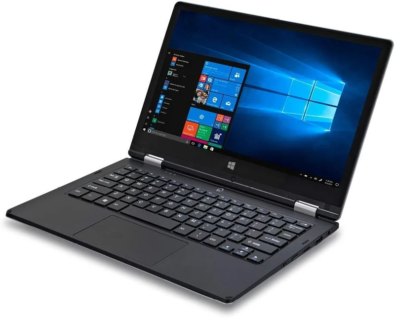 Ordinateur tablette HD convertible iOTA 360 11.6 pouces (argent) - (Processeur quad-core Intel Atom Z8350 (fréquence 1.92GHz), 2 GO de RAM, 32GO eMMC, Windows 10, avec clavier français AZERTY) - Image 1