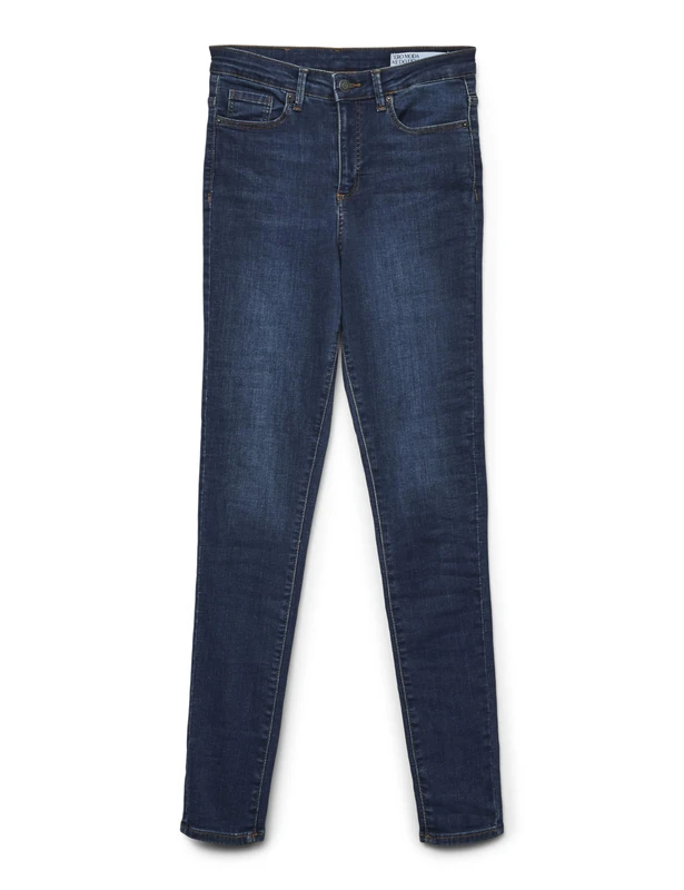 VERO MODA Women's Vmsophia Hw Skinny Jeans Md Bl Noos, Blue (Medium Blue Denim),L34 (Manufacturer size:L)
