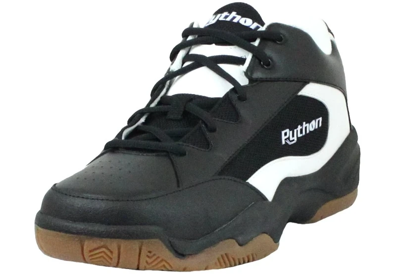 Python Wide (EE) Width Indoor Black Mid Size Racquetball (Squash, Badminton, Volleyball) Shoe Multi Size: 7.5 (EE) US - Image 1