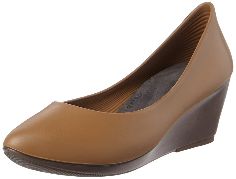walk&rest walk&rest Wedge Women’s Plateau ballerina pumps, Brown, 4.5 UK - Image 1