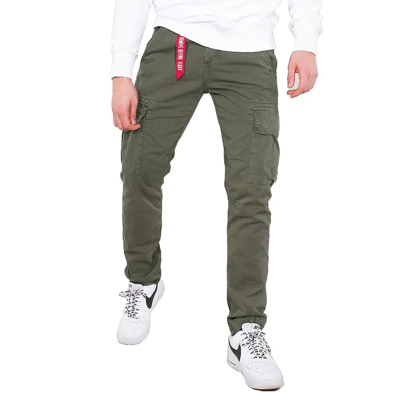 Alpha Industries Agent Mens Casual Trousers Dark Olive
