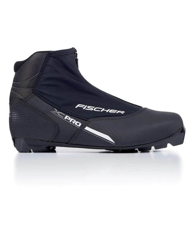 Fischer Unisex Adult XC PRO Silver Cross Country Shoes Size 47 Black/Silver
