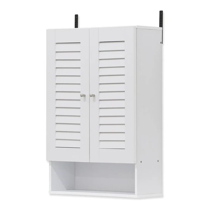 Furinno Wall Mounted Cabinets, Wood, White, one size