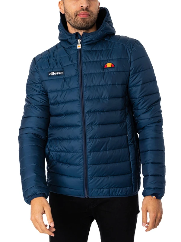 Ellesse Men's Lombardy Padded Jacket - Navy, X-Large