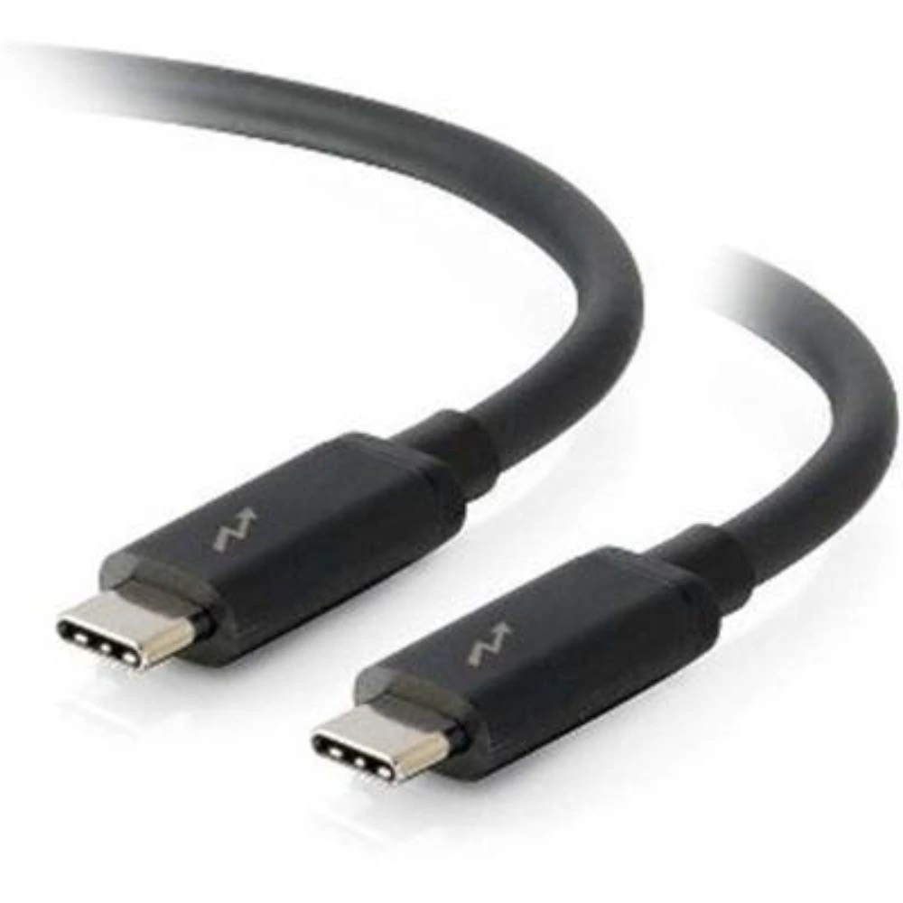 C2G 28841 Thunderbolt 3 USB-C Male to USB-C Male Cable, 20Gbps and 4K 60Hz Video, Black (3 Feet, 0.91 Meters)