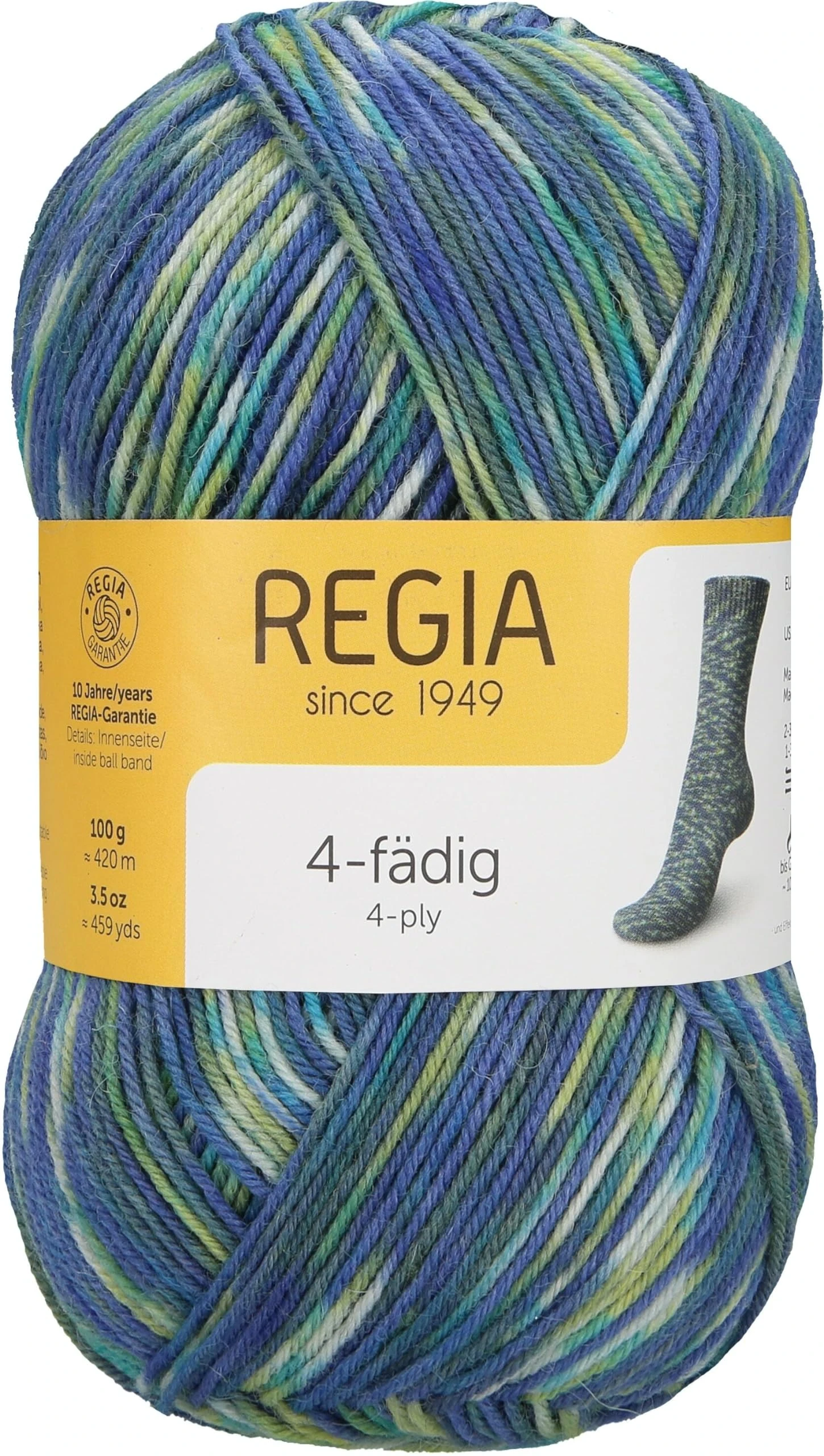 Schachenmayr Regia 4-Ply Colour 100 g, 9801269-09395, Colour: Camping, Hand Knitting Yarn