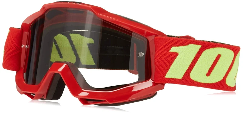 100% Men Accuri Sand Grey Smoke Lens Motocross/Cycling Goggles - Saarinen, One Size