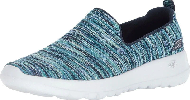 Skechers Women's Go Walk Joy-15615 Sneaker, Navy Blue Multi-Coloured, 3 UK