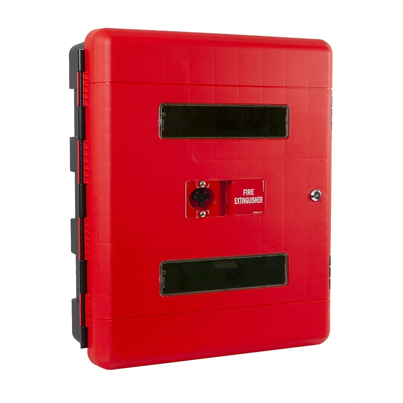 Firechief FCDCK Double Extinguisher Cabinet, Key Lock, Red