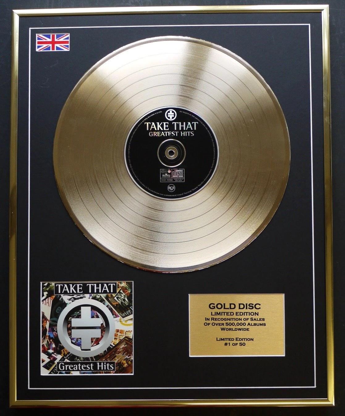 TAKE THAT/Cd Gold Disc Record Limited Edition/GREATEST HITS