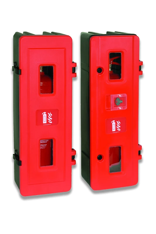 Jonesco HS83 Single Extinguisher Cabinet, Large, Red