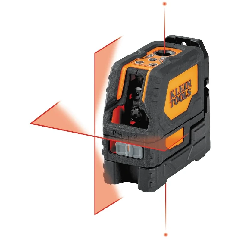 Klein Tools Cross Line Laser Level with Plumb Spot, Self-Leveling, Includes Magnetic Mounting Clamp 93LCLS