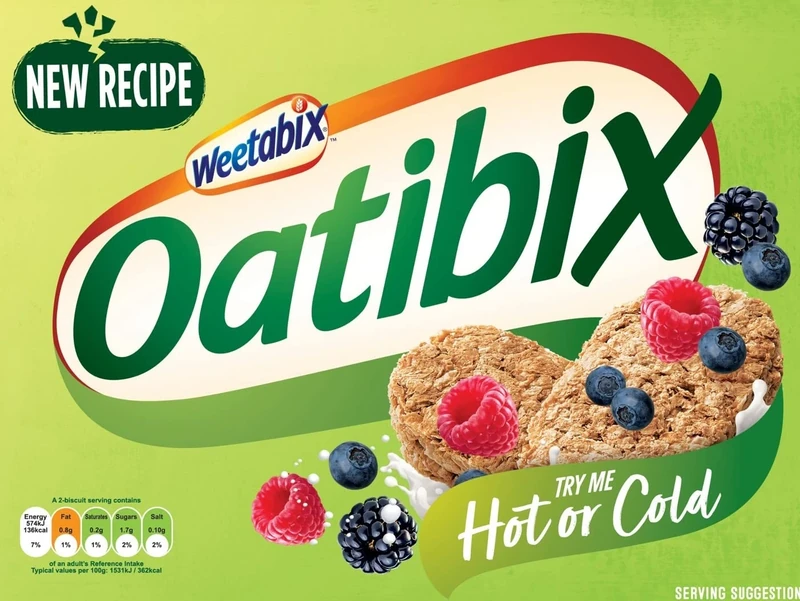Oatibix 24 Biscuits – 100 percent Wholegrain Oats – Beta-Glucans For Healthy Cholesterol – Low Sugar & High Fibre – Protein to Support Muscles & Bones