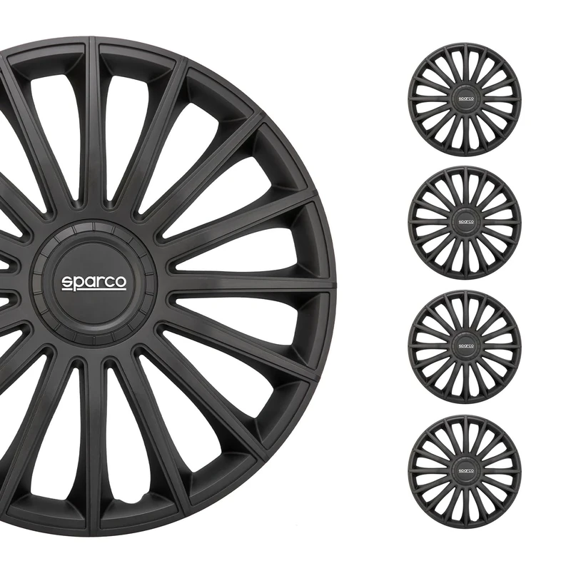 Set Sparco wheel covers Lazio 15-inch grey/silver