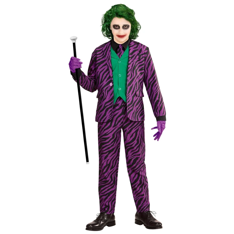 W WIDMANN MILANO Party Fashion - Evil Clown Costume for Children, Clown, Circus, Horror, Psycho, Jester, Joker, Halloween, Carnival, Theme Parties