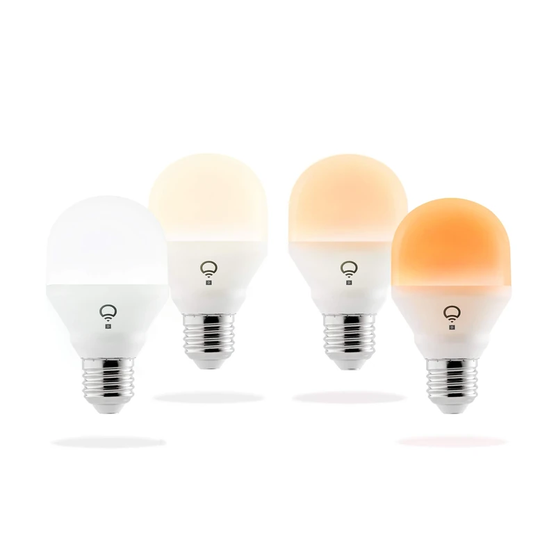 LIFX Mini Day and Dusk 4-Pack [E27 Edison Screw] Wi-Fi Smart LED Light Bulb, Adjustable, Dimmable, No hub required, Compatible with Alexa, Apple HomeKit and The Google Assistant