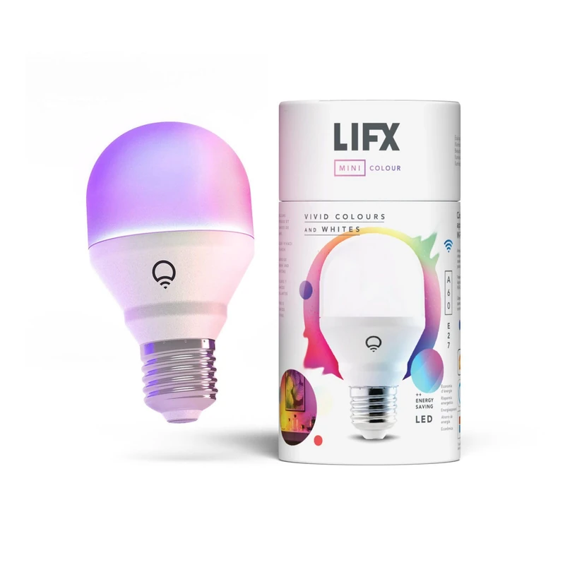 LIFX Mini ([E27 Edison Screw] Wi-Fi Smart LED Light Bulb, Adjustable, Multicolour, Dimmable, No hub required, Compatible with Alexa, Apple HomeKit and The Google Assistant - Image 1