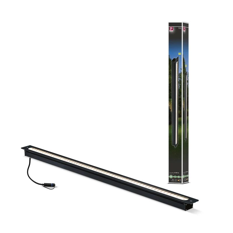 Paulmann 93921 Outdoor Plug & Shine Ground recessed Lighting IP67 875lm 3000K 8W 24V Asymetric Anthracite alu