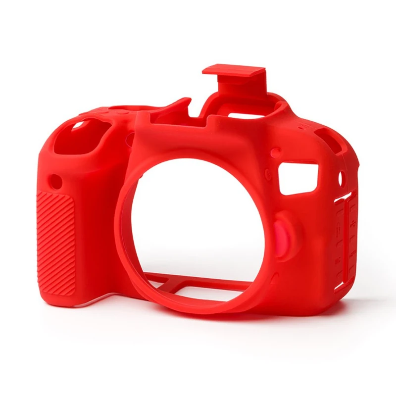 easyCover - Silicone Camera Case - Protection for your Canon 800D Camera Red