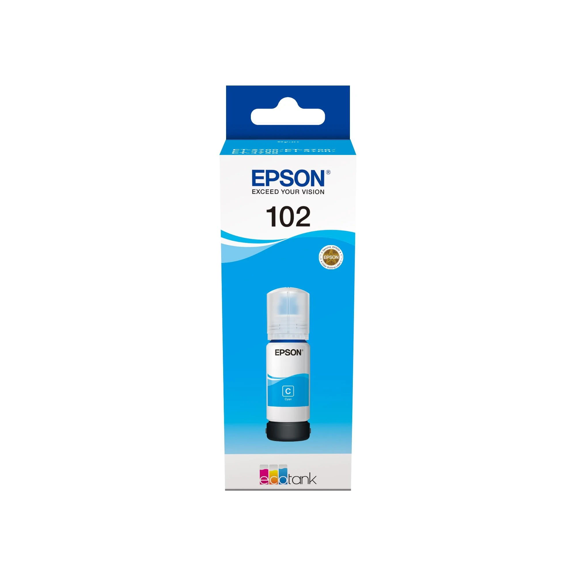 Epson EcoTank 102 Cyan Genuine Ink Bottle