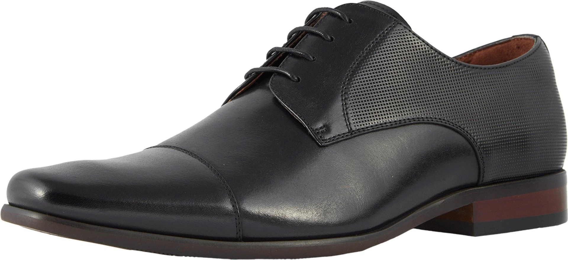 Florsheim Men's Postino Cap Toe Oxford Black Smooth/Perf 11.5 D US