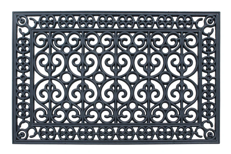 A1 Home Collections A1HC Large Outdoor Floor Mat, Rubber, 24" X36”, Ideal for Outside entryway, Scrapes Shoes Clean of Dirt & Grime,Heavy Duty Doormat for Indoor Outdoor,Rug Mats for Entry,Patio