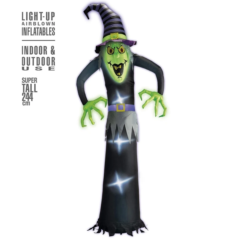 Widmann 75043 Inflatable Witch, Decorations